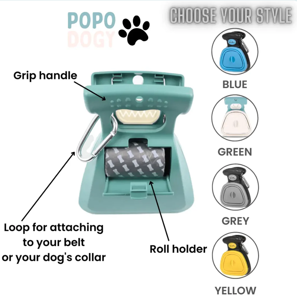 ที่ตักอึสัตว์เลี้ยงแบบพกพา พับได้ (Portable Foldable Pet Waste Scooper)
