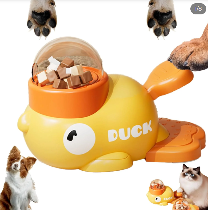 Duck Dog Treat Dispenser เครื่องจ่ายขนมสุนัขรูปเป็ด