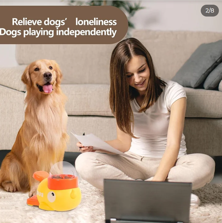 Duck Dog Treat Dispenser เครื่องจ่ายขนมสุนัขรูปเป็ด