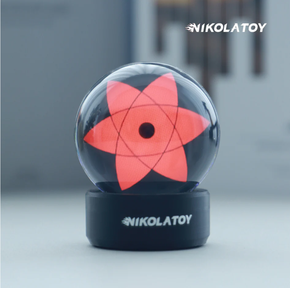 🔮 NIKOLATOY® ลูกบอลคริสตัลลายเนตรวงแหวน (Sharingan Crystal Ball)