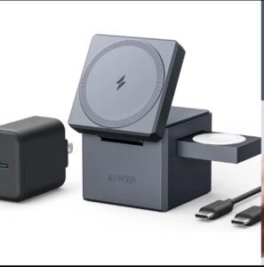 แท่นชาร์จไร้สาย Anker 3-in-1 Cube 15W แบบพับได้ (รองรับ MagSafe)