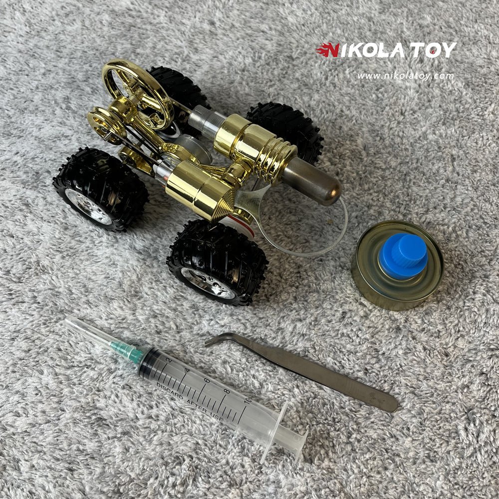 NikolaToy™ โมเดลเครื่องยนต์สเตอร์ลิงแบบบักกี้ (Stirling Engine Model – Buggy Edition)